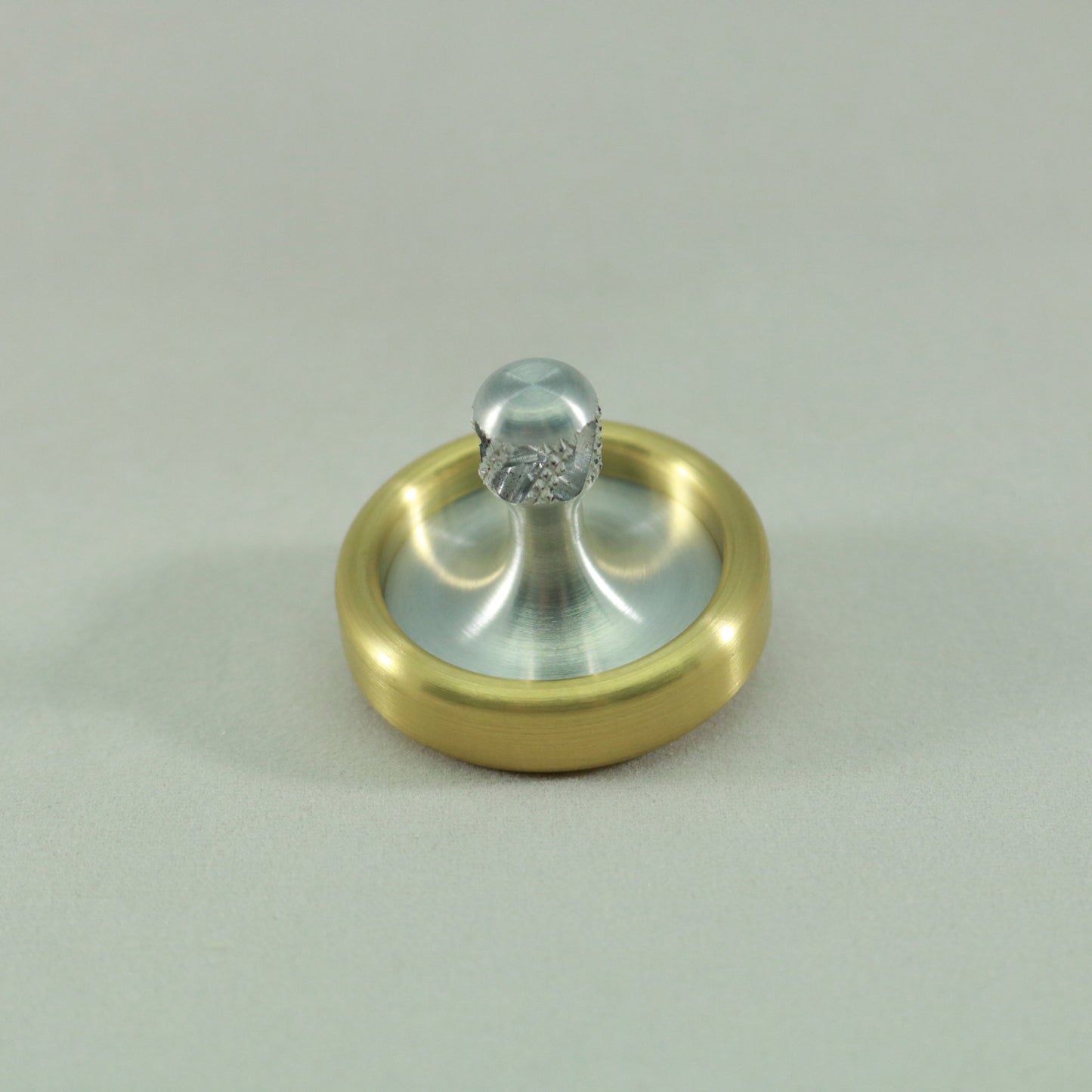 Dynamo - Brass and Aluminum Spinning Top w/ Super Grip Spindle