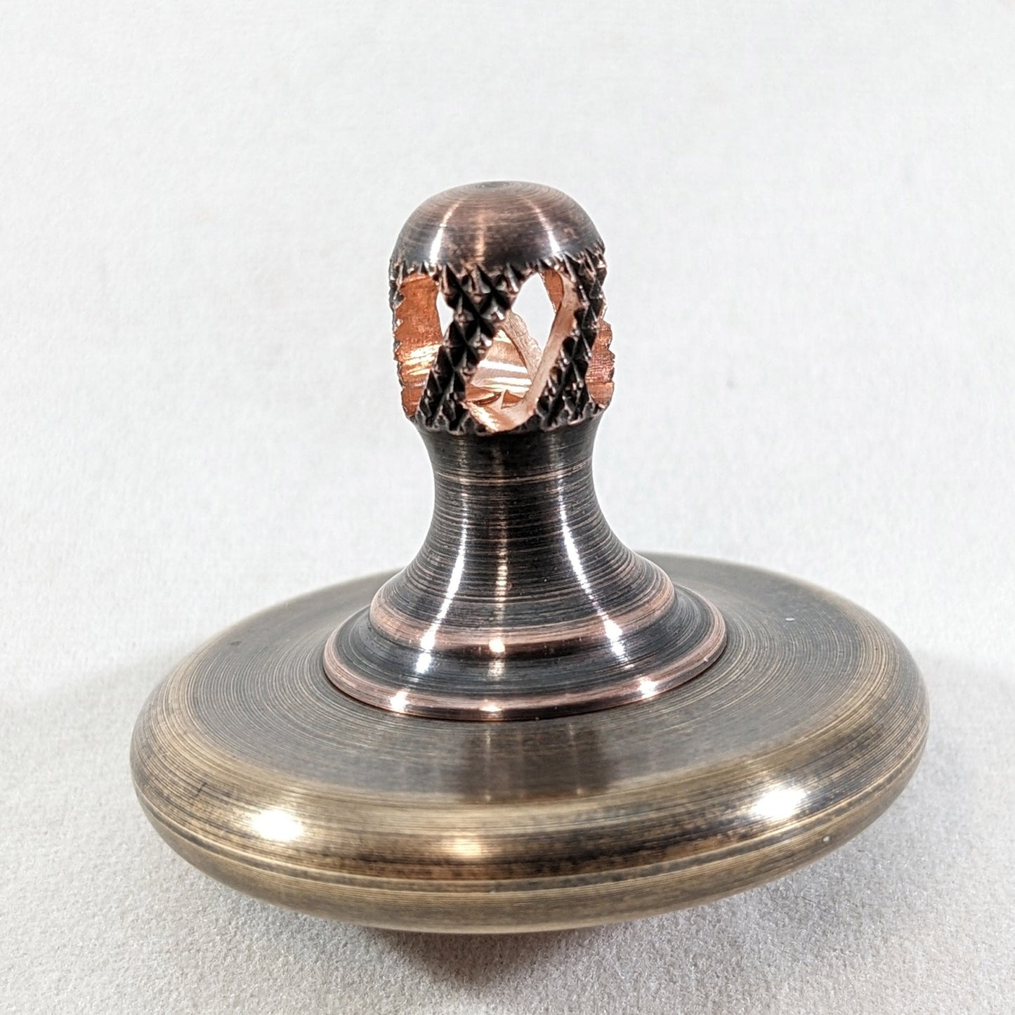 M3 - Antique Phosphor Bronze  & Copper Spinning Top