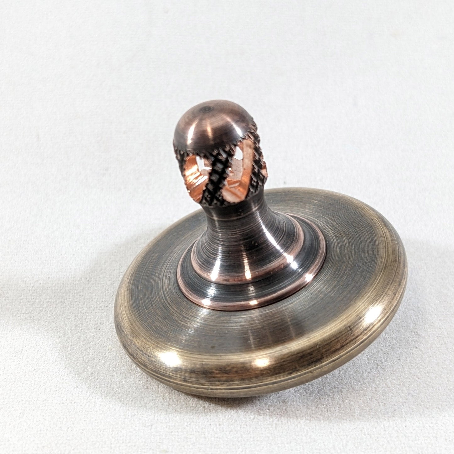 M3 - Antique Phosphor Bronze  & Copper Spinning Top