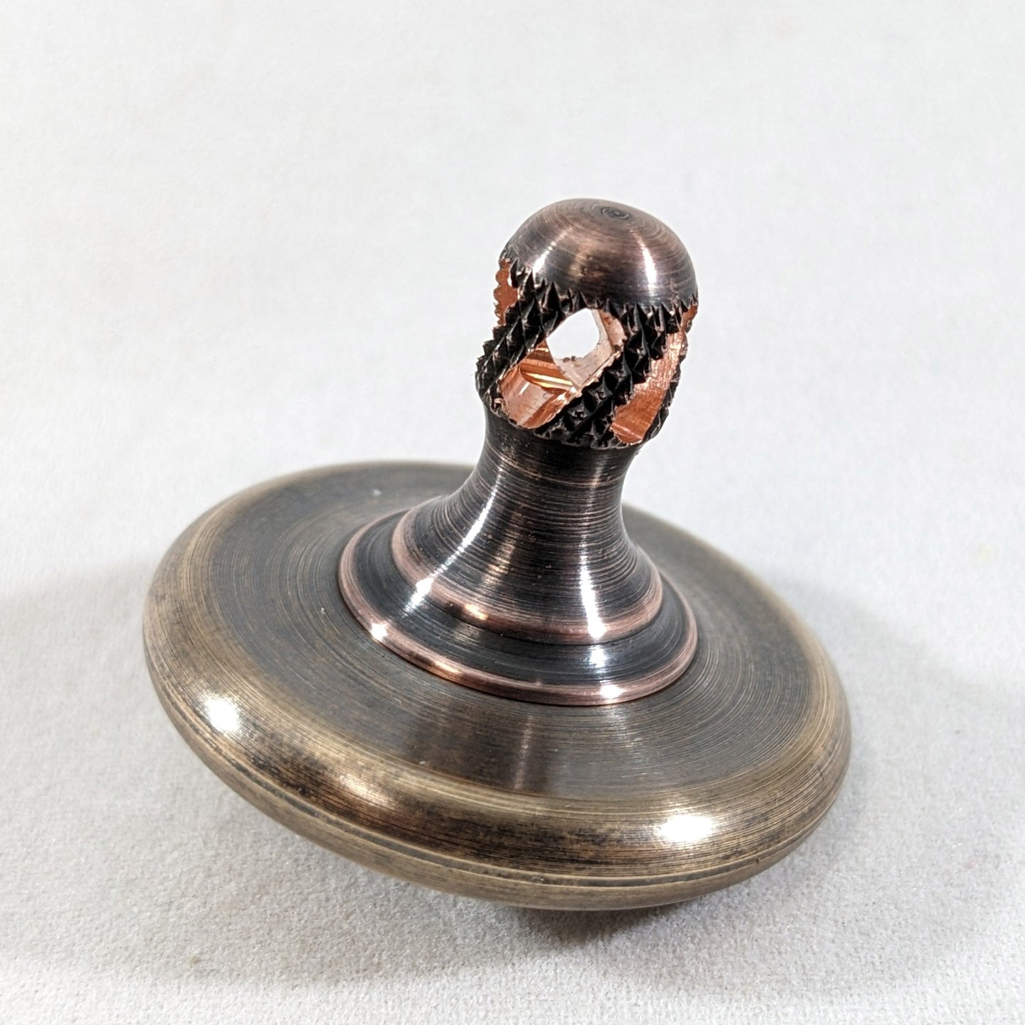 M3 - Antique Phosphor Bronze  & Copper Spinning Top