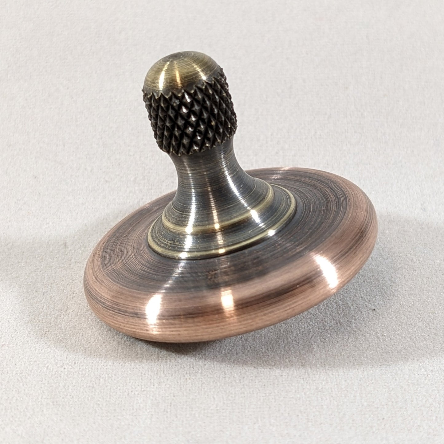 M3 - Antique Copper & Brass Spinning Top #2