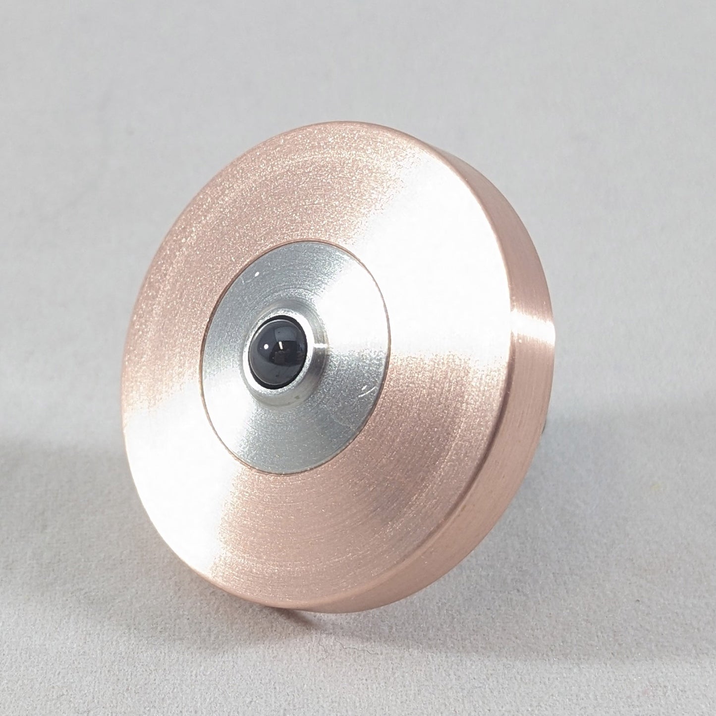 Two Step - Brushed Copper and Stainless Steel Precision Spinning Top