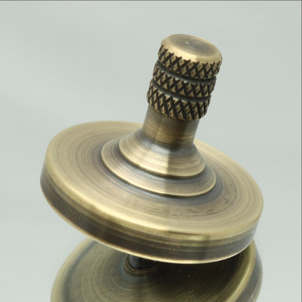 Antique Brass Precision Spinning Top - Kemner Design