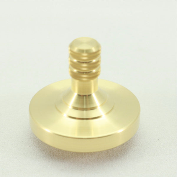 Brass Spinning Top with a Brushed Finish - Kemner Design