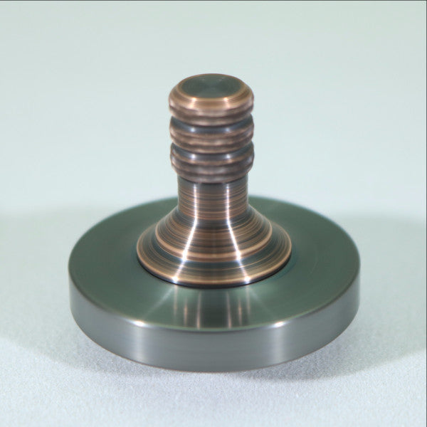 Gun Metal Stainless Steel & Antique Copper Spinning Top - Kemner Design