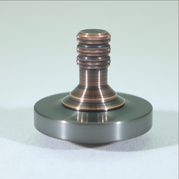 Gun Metal Stainless Steel & Antique Copper Spinning Top - Kemner Design