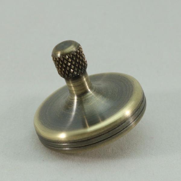 S2 - Antique Brass Spinning Top #6 - Kemner Design