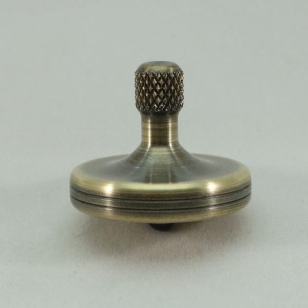 S2 - Antique Brass Spinning Top #6 - Kemner Design