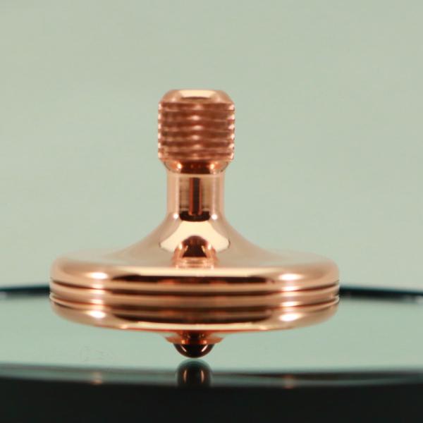 S2 - Polished Copper Spinning Top - Kemner Design