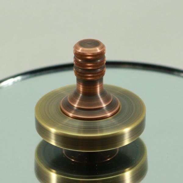 Antique Brass & Copper Metal Spinning Top - Kemner Design