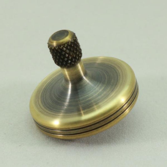 S2 - Antique Brass Spinning Top #7 - Kemner Design