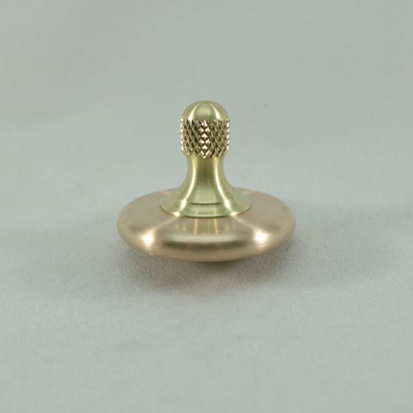 M3 - Brushed Phosphor Bronze and Brass Spinning Top Knurled