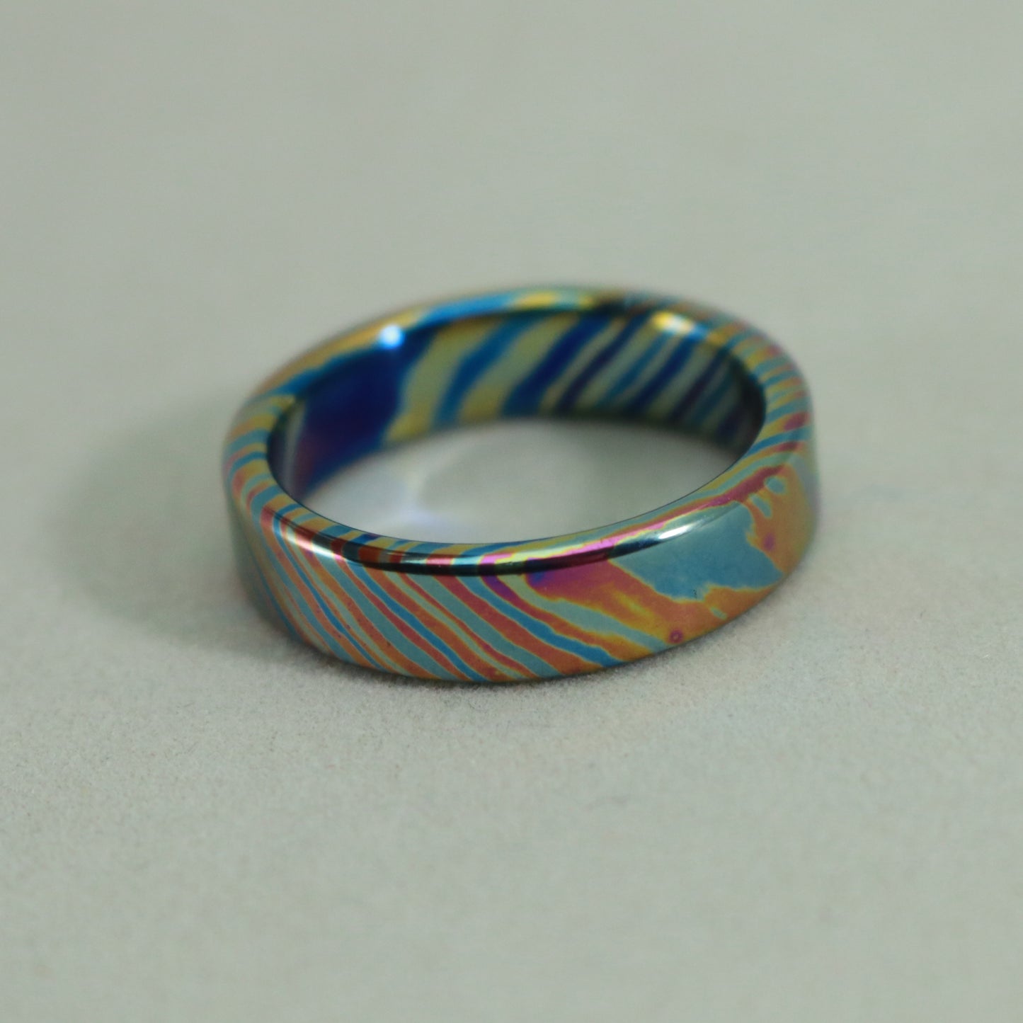 4 Alloy TwisTi Titanium Ring - size 7 1/4 (Light Colors)