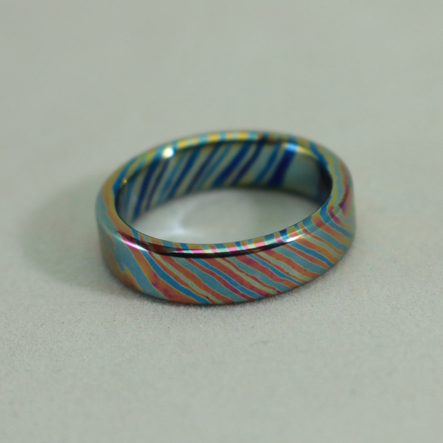 4 Alloy TwisTi Titanium Ring - size 7 1/4 (Light Colors)