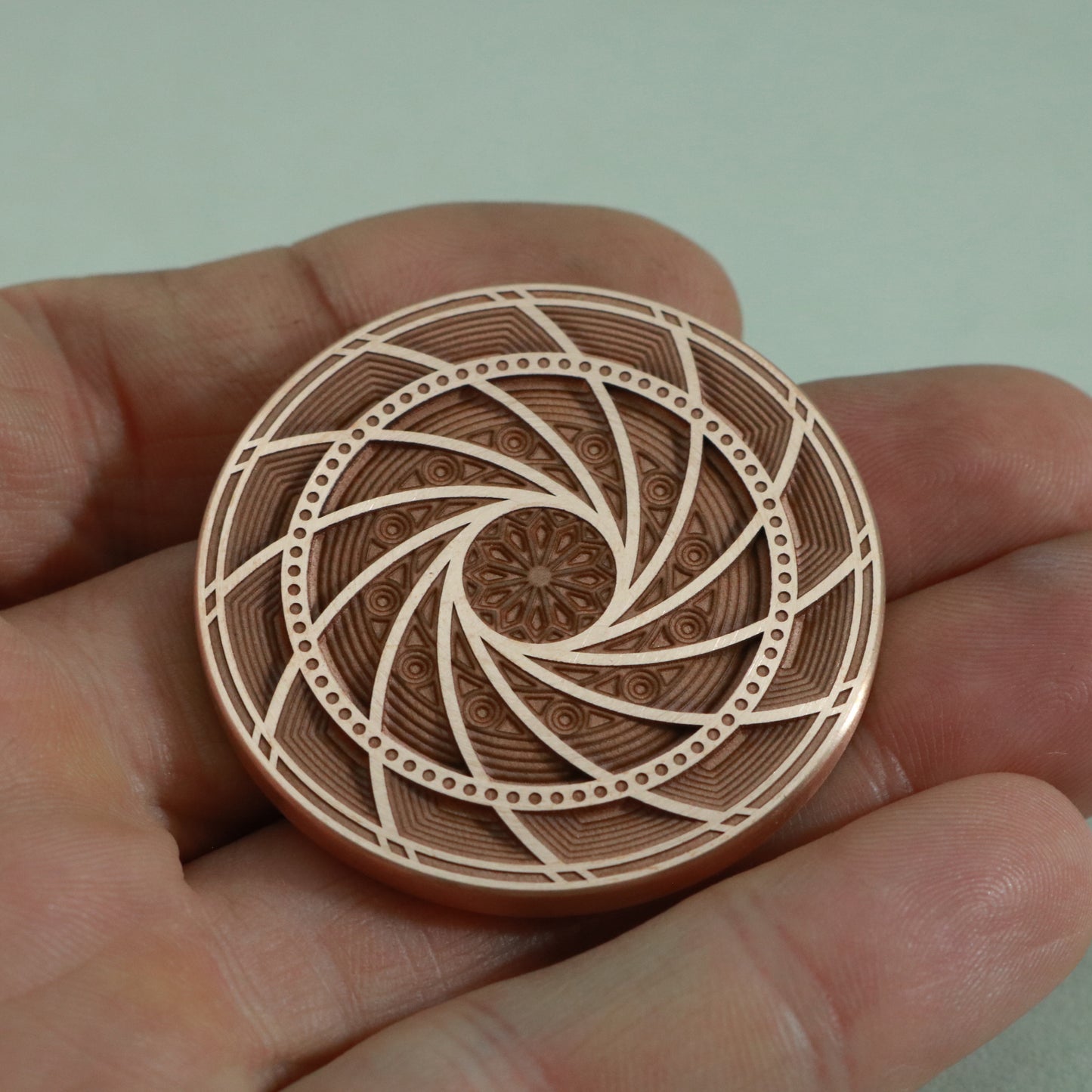 Mechanical Typhoon Spinning Coin - Ruby Bearing