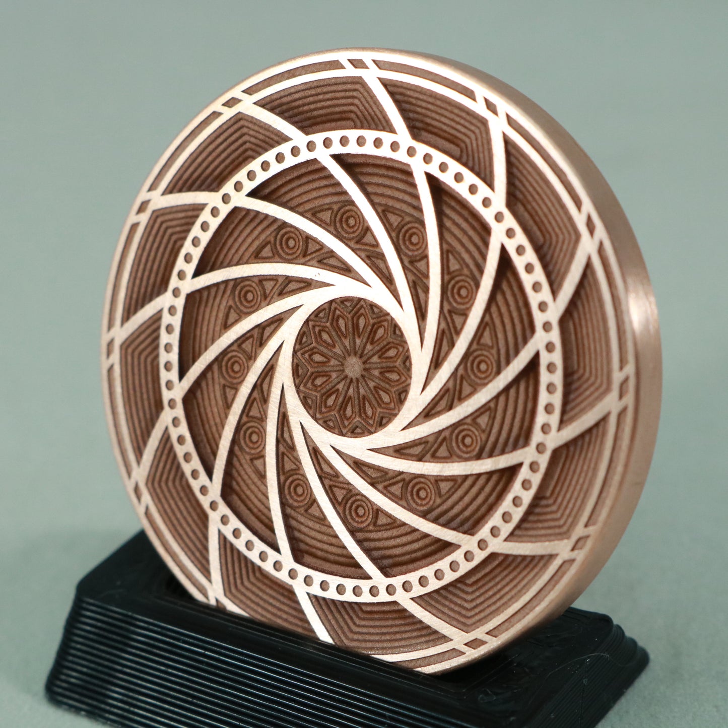 Mechanical Typhoon Spinning Coin - Ruby Bearing